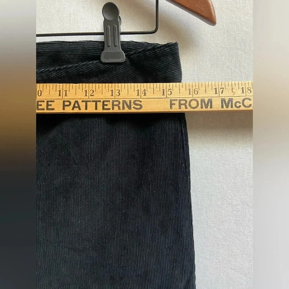 Sunday Best Aritzia black high  waisted corduroy pants Sz 10 - Picture 9 of 10